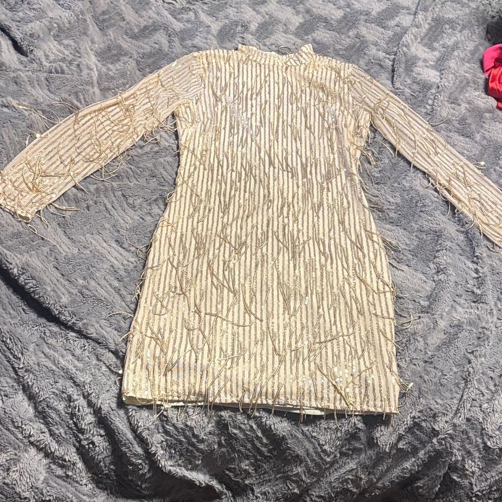 Bear Dance Gold Chain Detail Top
